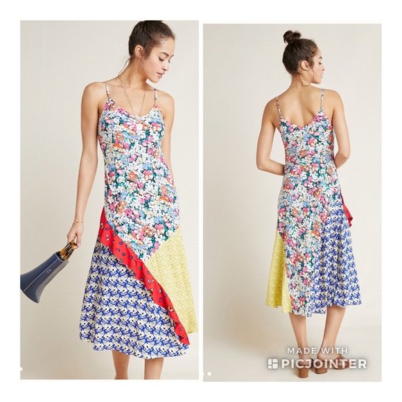 ANTHRO 52 CONVERSATIONS COLLOQUIAL BIAS DRESS - Picture 3 of 16